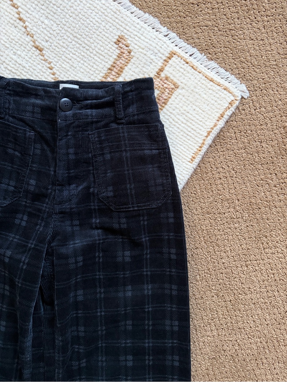 Maeve The Colette Cropped Wide-Leg Pants Plaid Corduroy Edition 26 - Picture 5 of 8